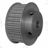 DAYTON Timing Pulley: Curvilinear, Fixed, For 15 mm Belt Wd, 30 Teeth, 5 mm Pitch, Aluminum (MPN 30-5M15M6FA8). Key specifications — Brand: DAYTON; Finish: Clear Anodized; For Belt Series: Powerhouse®.