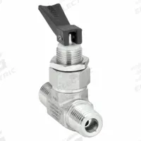 HAM-LET Manual Two-Way Ball Valve: 1/4 in Pipe Size, 316 Stainless Steel, MNPT x MNPT, 300 psi CWP (MPN H-1280-SS-N-1/4). Key specifications — Brand: HAM-LET; Handle Type: Lever.