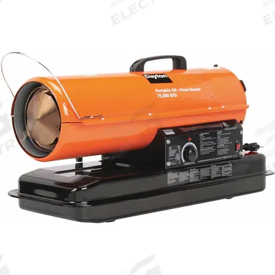 Dayton Portable Oil and Kerosene Torpedo Heater: Handheld Portable - Direct-Fired Portable Oil & Kerosene Torpedo Heaters