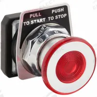 DAYTON Mushroom Head Push Button: Red, 30 mm Mounting Size, Non-Metallic, Maintained (MPN 30G364). Key specifications — Brand: DAYTON; Action: Maintained; Series: Dayton; Push Button Material Type: Non-Metallic.