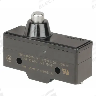 OMRON Snap Action Switch: Plunger Actuator, 1NO/1NC - Plunger Snap-Action Switches