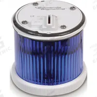 EDWARDS SIGNALING Tower Light Module: Flashing/Steady, 120V AC, Blue, 70 mm Overall Dia, 200 Class (MPN 270LEDMB120A). Key specifications — Brand: EDWARDS SIGNALING; Compatible with Series: 200 Class; Lens Color: Blue; Operating Voltage: 120V AC; Manufacturer Part Number: 270LEDMB120A.