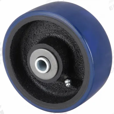 APPROVED VENDOR Caster Wheel: 5 in Wheel Dia., 2 in Wheel Wd, Polyurethane - Polyurethane Tread on Iron Core Wheels