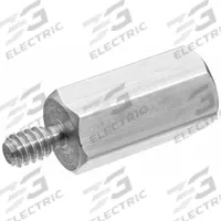 Hex Standoff: Male x Female, M4x0.70 Thread Sz, 5 mm Lg, Hex, Aluminum, Plain, 6 mm Hex Wd, Aluminum (MPN ZSNDF-94). Key specifications — Brand: USA INDUSTRIALS.