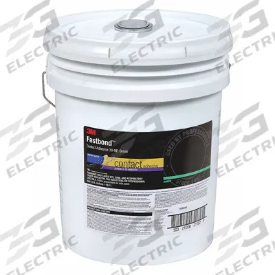 3M Contact Cement: 30NF, Gen Purpose, 5 gal, Pail, Green - General Purpose Contact Adhesives