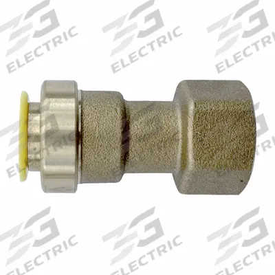 QUICKFITTING Push-Fit Elbow Fitting: 5/8 in OD Size, Push-to-Connect x FNPT, Brass - Removable Brass Push-to-Connect Tube Fittings