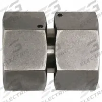 BRENNAN INDUSTRIES Compression Fitting Adapter: 22 mm OD x 22 mm OD size, Metric x Metric, Swivel (MPN D6565-L22-L22-SS). Key specifications — Series: Volz; Brand: BRENNAN INDUSTRIES.