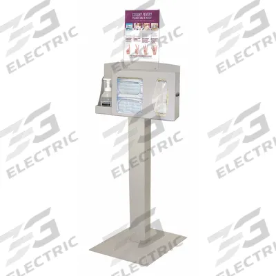 BOWMAN DISPENSERS Respiratory Hygiene Station: 18 in Overall Wd, 18 in Overall Dp - Airborne Infection Dispensers