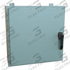 HAMMOND Enclosure: Steel, 24 in x 24 in x 8 in, NEMA 12/13/3R/4, Solid Cover, Hinged (MPN HW24248GYHK). Key specifications — Closure Method: Handle; Brand: HAMMOND; Knockouts: Not Included.