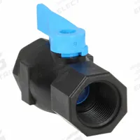 APPROVED VENDOR Manual Two-Way Ball Valve: 3/4 in, PVC, Straight, FNPT x FNPT, Full Port Ball Port (MPN FP 074-12F12F-F,BLUE HDL). Key specifications — Brand: APPROVED VENDOR; Handle: Lever.