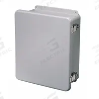 WIEGMANN Enclosure: Fiberglass, 13 in x 11 in x 6 in, NEMA 1, Solid Cover, Hinged (MPN HW-J141206FCHQR). Key specifications — Brand: WIEGMANN; Closure Method: Padlock Hasp; Knockouts: Not Included.