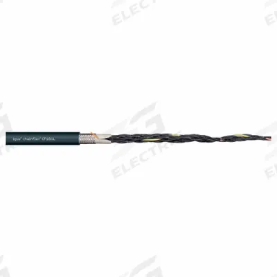CHAINFLEX Control Cable: 17 AWG, 2 Conductors, Order by the Foot, TPR Jacket - Continuous Flexing Control Cables
