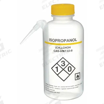 APPROVED VENDOR Wash Bottle: 500 mL, Isopropanol, Yellow, Wide, Integrated Spout Spout - Wide Mouthed Integrated Spout Wash Bottles