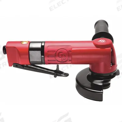 CHICAGO PNEUMATIC Air Angle Grinder: 4 in Wheel Dia, 0.8 hp Horsepower - Standard Reach Air-Powered Angle Grinders