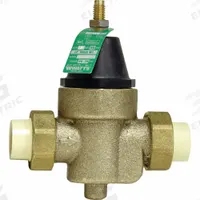WATTS Water Pressure Reducing Valve: 3/4 in Pipe Size, Cast Copper Silicon Alloy, 25 psi to 75 psi (MPN LFN45BM1-DU-CPVC). Key specifications — Brand: WATTS; Low-Lead Compliance: Low-Lead Compliant.