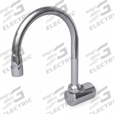 WATERSAVER FAUCET COMPANY Spout: Spout, Gooseneck, Brass, Chrome, 3.2 gpm Flow Rate - Gooseneck Faucet Spouts
