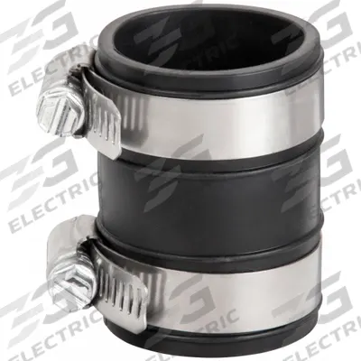 FERNCO Flexible Pipe Straight: PVC, For 1 1/4 in Pipe, Iron/PVC/Steel - Flexible Transition Pipe Fittings
