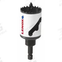 LENOX Hole Saw: 1 1/2 in Saw Dia., 4/5 Teeth per Inch, 1 7/8 in Max. Cutting Dp, Bi-Metal (MPN 1772729). Key specifications — attr1098070: 4/5; attr1098087: LENOX.