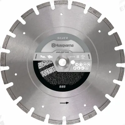 HUSQVARNA Diamond Saw Blade: Asphalt/Green Concrete, 12 in Blade Dia., Wet/Dry, Better - Concrete & Asphalt-Cutting Blades