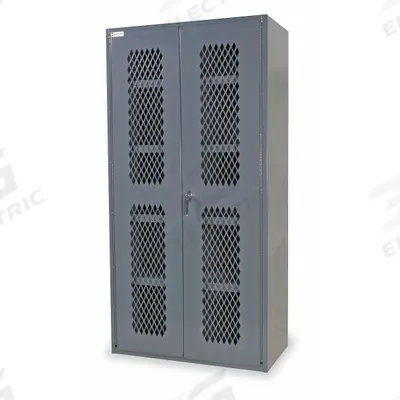 DURHAM MFG Storage Cabinet: 36 in x 18 in x 84 in, 4 Adj Shelves, Swing Handle & Keyed - Industrial Ventilated Shelf Cabinets