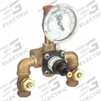 BRADLEY Mixing Valve: 7 gpm Max Flow Rate, 1/2 in NPT x 1/2 in NPT, Eyewashes, Brass, 8 3/8 in Ht (MPN S19-2000). Key specifications — For Use With: Eyewashes; Valve Features: Cold Water Bypass; Brand: BRADLEY.