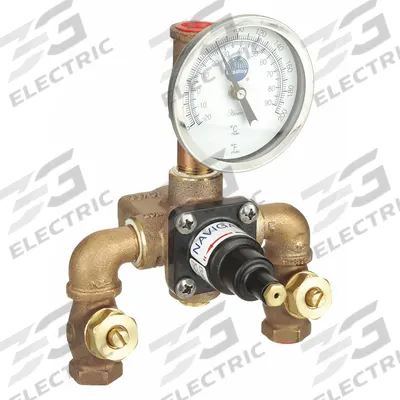 BRADLEY Mixing Valve: 7 gpm Max Flow Rate, 1/2 in NPT x 1/2 in NPT, Eyewashes, Brass - Thermostatic Mixing Valves