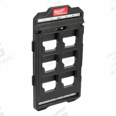 MILWAUKEE PACKOUT PACKOUT Compact Wall Plate: 10 1/4 in W x 1 in L, Polypropylene - PACKOUT Mounting Plates