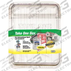 HY-KO PRODUCTS Brochure Holder: 1 Compartments, Gray, Plastic, 15 in Overall Ht, 3 1/2 in Overall Dp (MPN 22131). Key specifications — Material: Plastic; Brand: HY-KO PRODUCTS; Color: Gray.