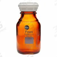 FOXX LIFE SCIENCES Glass Media, BOD, & Specialty Lab Bottles - Glass Lab Media Bottles: 500 mL, GL45 (MPN 1519024-FLS). Key specifications — Closure Type: Screw-On; Mouth Size: Wide; Screw Closure Size: GL45; Brand: FOXX LIFE SCIENCES; Body Color: Amber.