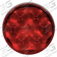 MAXXIMA Stop/Turn/Tail Light: LED, Stop Light, Red, Round, 4 1/4 in Overall Dia, 1 7/8 in Overall Dp (MPN M42344R). Key specifications — Standards: I6S2T2; Electrical Connection: Dry Fit Connector; Brand: MAXXIMA; Installation Type: Permanent; Lens Color: Red; Mount Type: Grommet; Lighting Technology: LED; Light Type: Stop Light.