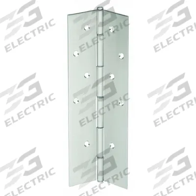IVES Piano Hinge: Stainless Steel, 83 in Leaf Ht, 1 3/4 in Leaf Wd - Full Mortise-Mount Piano Hinges