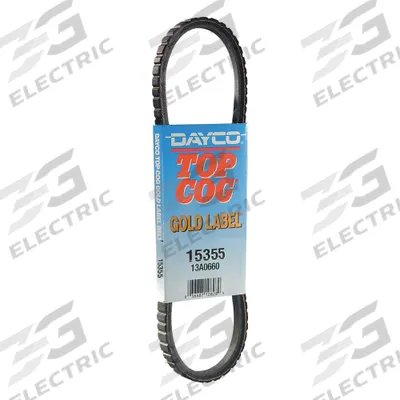 DAYCO Automotive Drive Belt: V-Belt, 11A, A Belt Trade Size, Cogged Belt, 36° Angle - 11A Series Cogged V-Belts