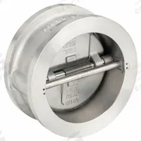 KECKLEY Check Valve: Double Disc, Inline Valve Body, 6 in Pipe Size, Wafer, CF8M Stainless Steel (MPN DD2R-36-364IX-600). Key specifications — Brand: KECKLEY.