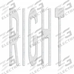RAE Preformed Thermoplastic Pavement Markings: Right, White, 8 ft Lg, 6 3/4 ft Wd (MPN PR-TH-3617). Key specifications — Legend: Right; Brand: RAE; Color: White; Adhesion Method: Hand Torch; Material: Thermoplastic.