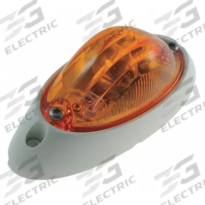 GROTE Side Turn Marker Lamp: Incandescent, Turn Signal Light, Amber, Oval - Turn Signal Lights