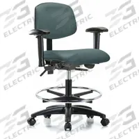 Cleanroom Chair: Vinyl, Arms Included, Ht Range 22 in to 29 in, 18 1/2 in Seat Wd, 17 in Seat Dp (MPN GRVMBCH-RG-CF-RC-8546A1). Key specifications — Foot Support: Yes; Back Tilt Backward: 12°; Base Material: Nylon; Brand: APPROVED VENDOR; Product Type: Cleanroom Chair; ESD-Safe: Not ESD Safe; Seat Tilt Forward: 8°.