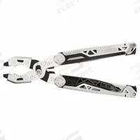 GERBER Multi-Tool: Multi-Tool Plier, 12 Tools, 4 3/4 in Closed Lg, 6 1/8 in Open Lg, Steel, Silver (MPN 31-003585). Key specifications — attr15951: GERBER; attr10312: Silver; attr15963: Stainless Steel; attr15971: Multi-Tool Plier; attr15977: Butterfly Opening; attr15981: Dual-Force; attr15985: Steel; attr519229: Full-Size.