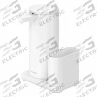 SIMPLEHUMAN Toiletry Dispenser: 7 3/4 in Ht, 5 5/8 in Wd, 5 3/8 in Dp, Cartridge Bottle Refill (MPN ST1081). Key specifications — Locking: Lockable; Color: White; Dispensing Mechanism: Automatic Sensor; Material: Stainless Steel; Mounting Location: Counter Mount; Refill Style: Cartridge Bottle; Product Type: Toiletry Dispenser.