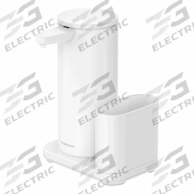 SIMPLEHUMAN Toiletry Dispenser: 7 3/4 in Ht, 5 5/8 in Wd, 5 3/8 in Dp - Wall-Mount Dispensers