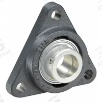 INA 3 Bolt Flange Bearing: Radial Ball, 30 mm Bore, Cast Iron, Eccentric Collar, 117 mm Lg, 40 mm Wd (MPN PCFTR30-XL). Key specifications — Bore Type: Cylindrical; Brand: INA; Lubricant Material: Lithium Complex Grease; Mounting Bolt Size: M10; Split Housing: Not Split; System of Measurement: Metric.