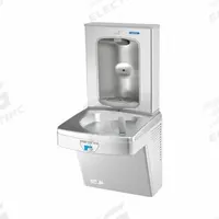 OASIS Drinking Fountain with Bottle Filler: On-Wall, 8 gph @ 50°F, Touchless Sensor, Stainless Steel (MPN PG8FEBFT GST). Key specifications — Brand: OASIS; Housing Material: Stainless Steel; Filter Access: Top Panel Access; Housing Finish: Graystone; Chilling Capacity: 8 gph @ 50°F; Housing Color: Gray.