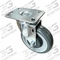DAYTON Caster: 5 7/8 in Overall Lg, 3 1/8 in Overall Wd, Steel, 6 1/8 in Overall Ht, Gray, Zinc (MPN MH15950202G). Key specifications — Material: Steel; Compatible Grainger Part Number: 4VMD7; Color: Gray; Brand: DAYTON; Manufacturer Part Number: MH15950202G.