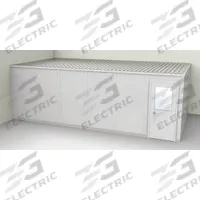 PORTA-FAB Modular In-Plant Office: 24 ft x 12 ft x 8 ft, 2 Walls, Vinyl-Covered Drywall, Gray (MPN GV1224G-2). Key specifications — attr1283794: PORTA-FAB; attr1283748: STC 31; attr1283763: Steel.