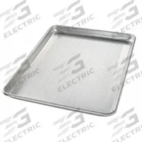 CHICAGO METALLIC Sheet Pan: Sheet Pan Pan, One Half Sheet Pan Size, Aluminum, Uncoated, Perforated (MPN 40857). Key specifications — Bead Closure: Closed Bead; Coating: Uncoated; Pan Style: Sheet Pan; Perforation: Perforated; Brand: CHICAGO METALLIC; Color: Silver; Material: Aluminum; NSF Certified: No.