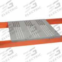 LITTLE GIANT Perforated Rack Decking: 46 in x 42 in, Waterfall, 14 ga Decking, Gray (MPN RDP-4246-3). Key specifications — attr37649: Powder Coated; attr36202: LITTLE GIANT; attr37642: Steel; attr37645: Waterfall; attr37652: Gray.