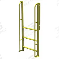 TRI-ARC Configurable Platform Ladder: 6.8 ft Overall Ht, 30 in Overall Wd, 20 in Overall Dp, Steel (MPN UCL9003246). Key specifications — Material: Steel; Color: Yellow; Brand: TRI-ARC.