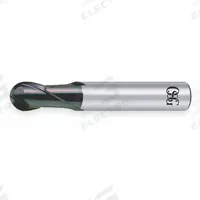 OSG Ball End Mill: Carbide, WXS Coated, 2 Flute, 4 mm Mill Dia, 6 mm LOC, 50 mm OAL (MPN 91100411)