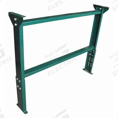 APPROVED VENDOR Conveyor Support Stand: For 51 in Between Frame Wd, 25 3/4 in Min. Ht - Permanent Mount H-Style Conveyor Support Stands