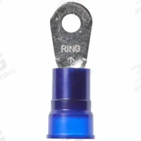 3M Ring Terminal: Blue, Nylon Insulation, #10 Stud Size, 6 AWG to 6 AWG Wire Sizes, 1,000 V (MPN MN6-10R/SK). Key specifications — attr1308027: 3M.