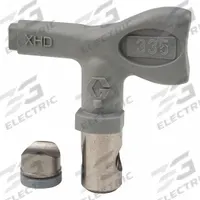 GRACO Airless Spray Gun Tip: Tips for Airless Spray Guns, Airless Spray Gun Tip, 0.035 in Tip Size (MPN XHD335). Key specifications — Product Type: Airless Spray Gun Tip; Compatible with Manufacturer Model Number: XHD001; Brand: GRACO; Color: Gray; Compatible with Series: XHF; Product Grouping: Tips for Airless Spray Guns.
